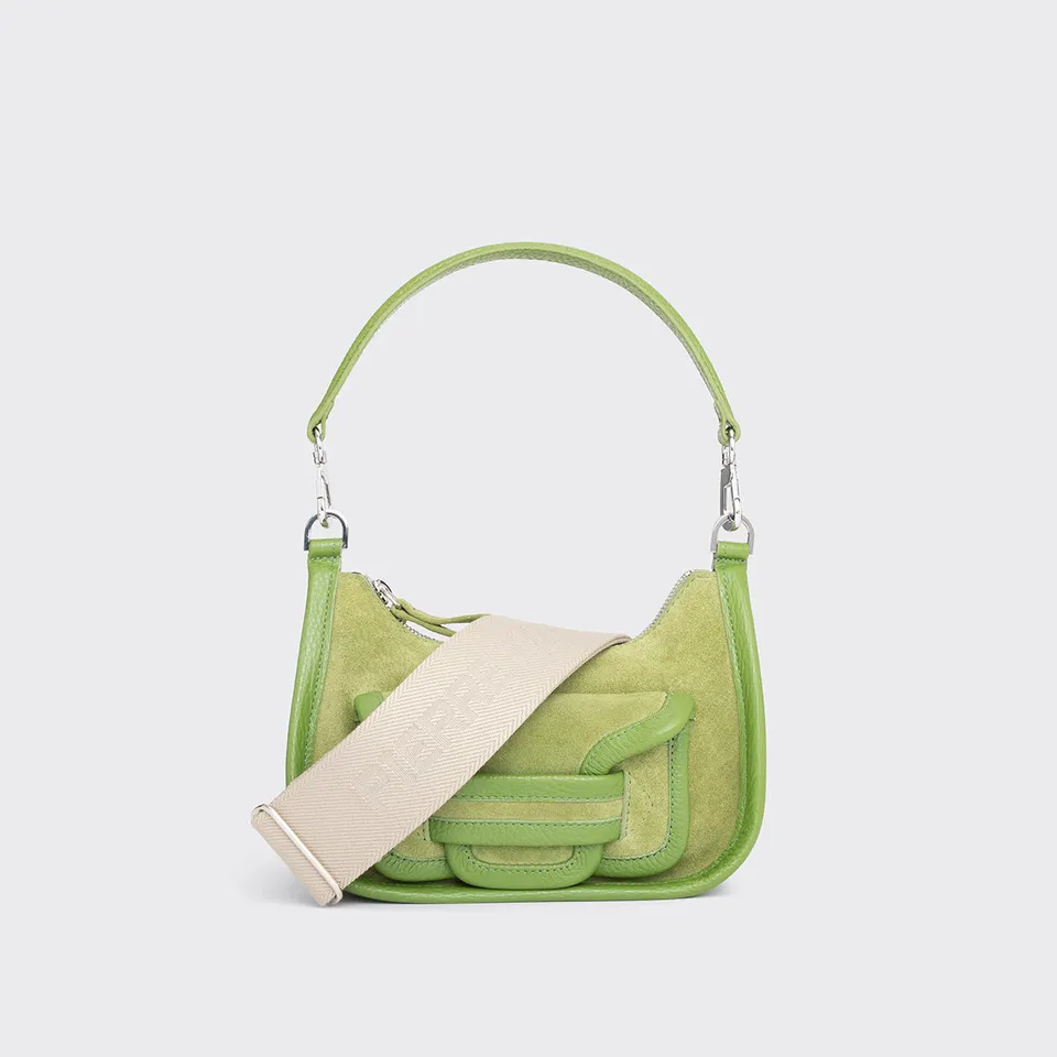 Pierre Hardy Alpha Day Mini borsa tracolla verde pelle TU