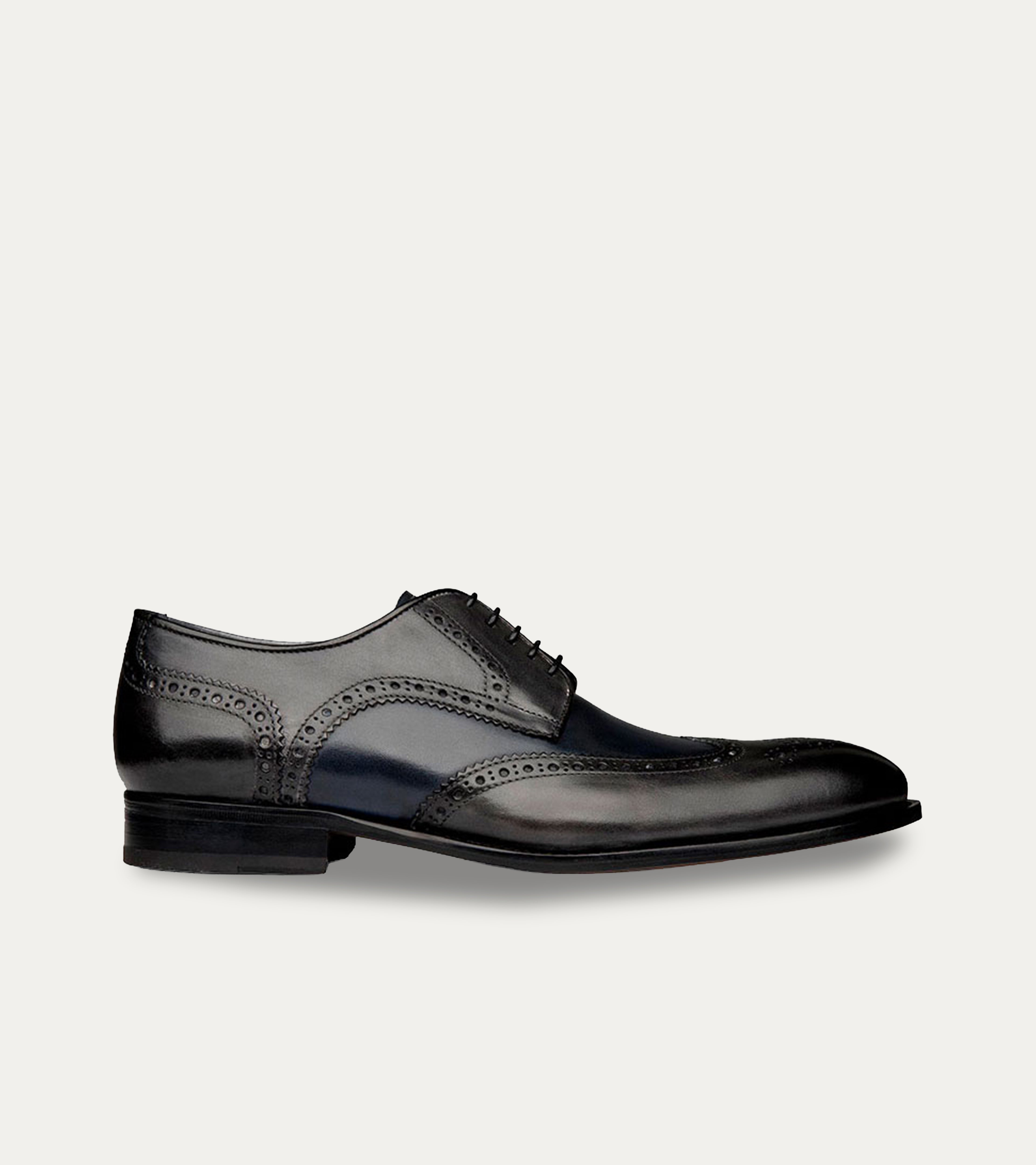 Ace Marks Vincent Derby Brogue Grigie Avio Pelle