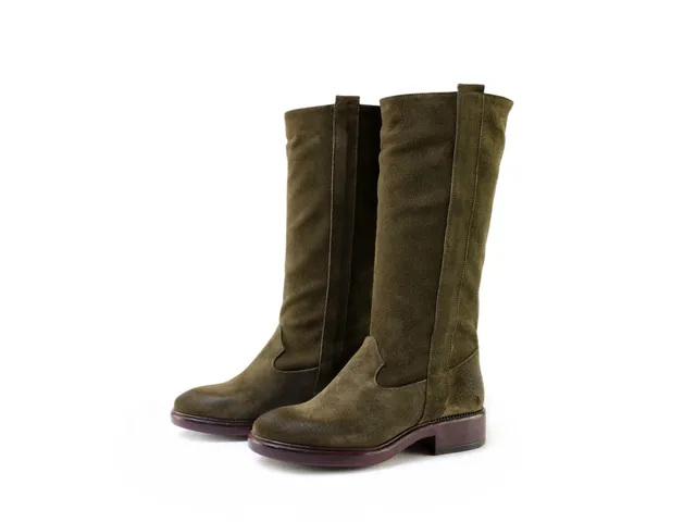 Ton Goût Baby Olive stivaletti donna camoscio oliva
