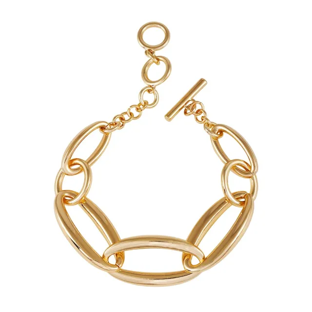 Vince Camuto bracciale oro maglie ovali barilotto