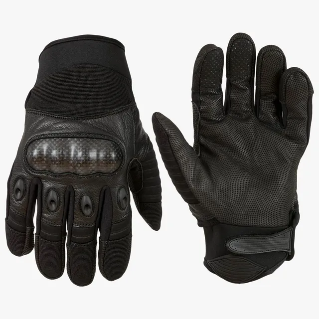 MAK Combat guanti tattici kevlar carbonio neri