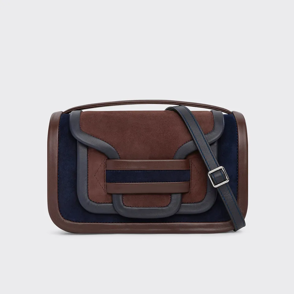 Pierre Hardy Alpha XR04 borsa maxi blu tracolla pelle
