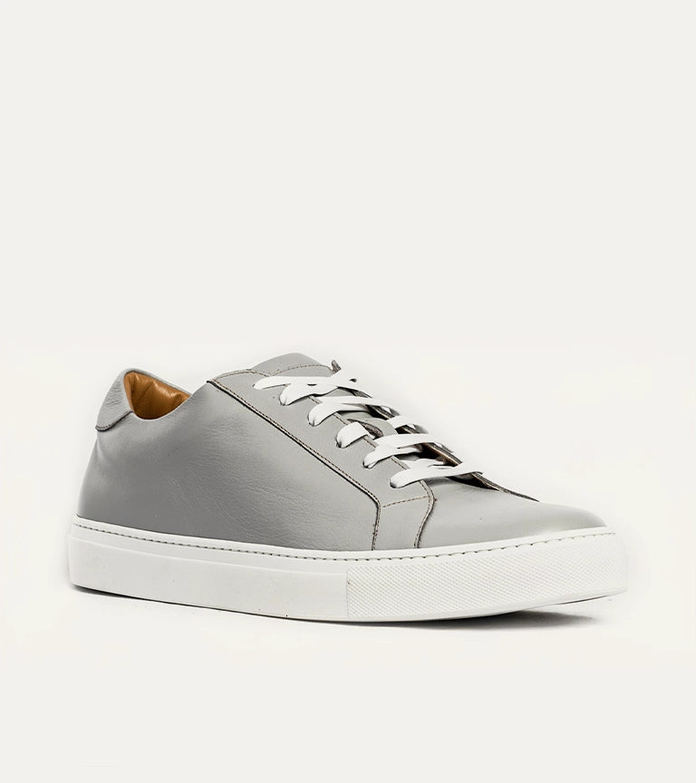 Ace Marks Duke sneaker uomo pelle grigia Light Grey