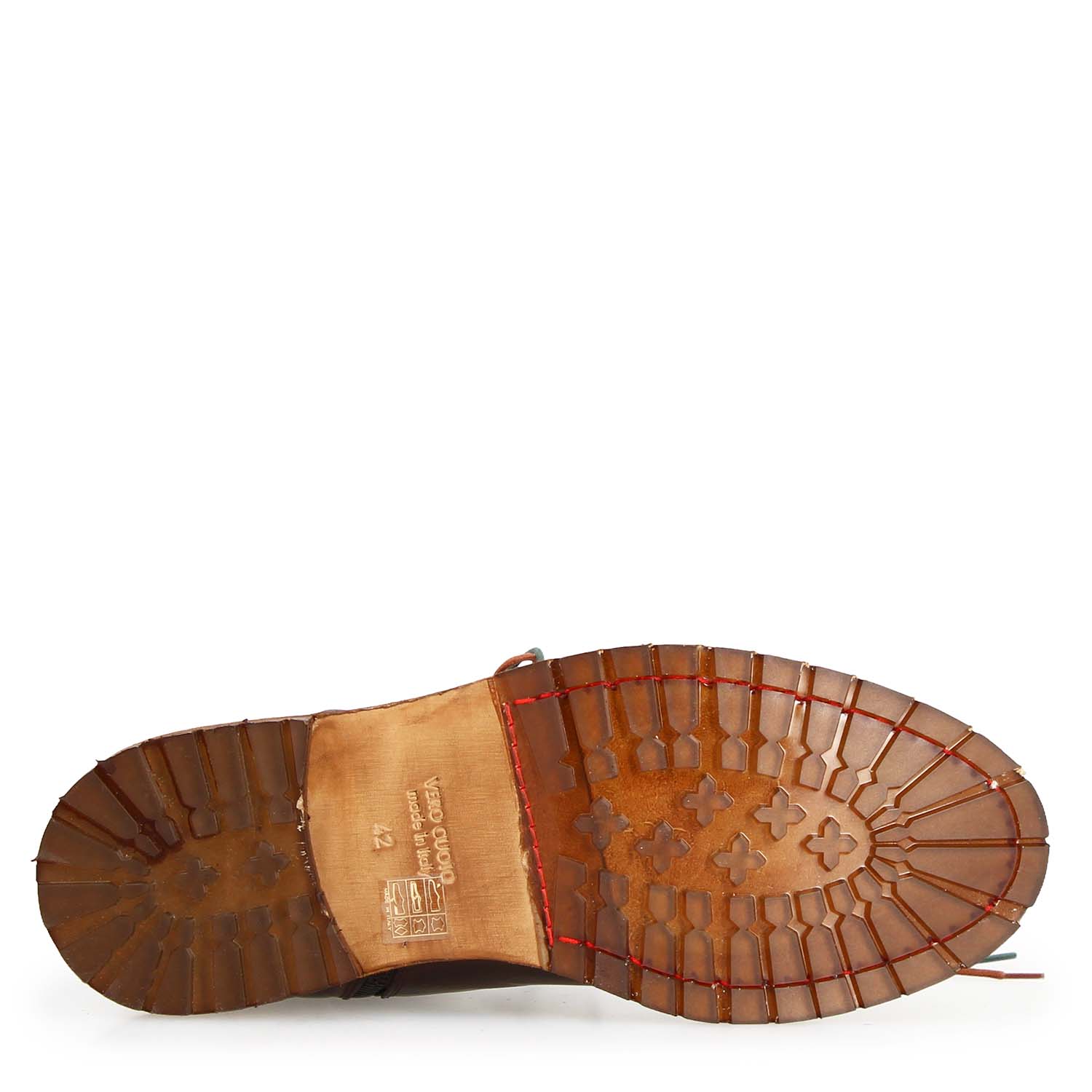 Leonardo Shoes Stivaletti Uomo Febo Polacchino Marrone Scuro