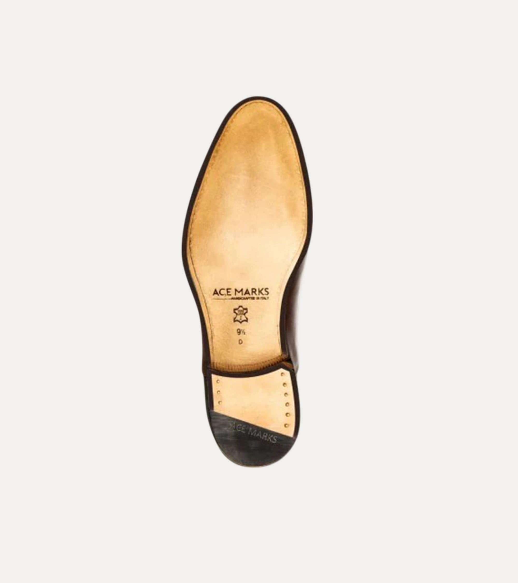 Ace Marks Griffin Cap Toe Oxford scarpe oxford marrone pelle