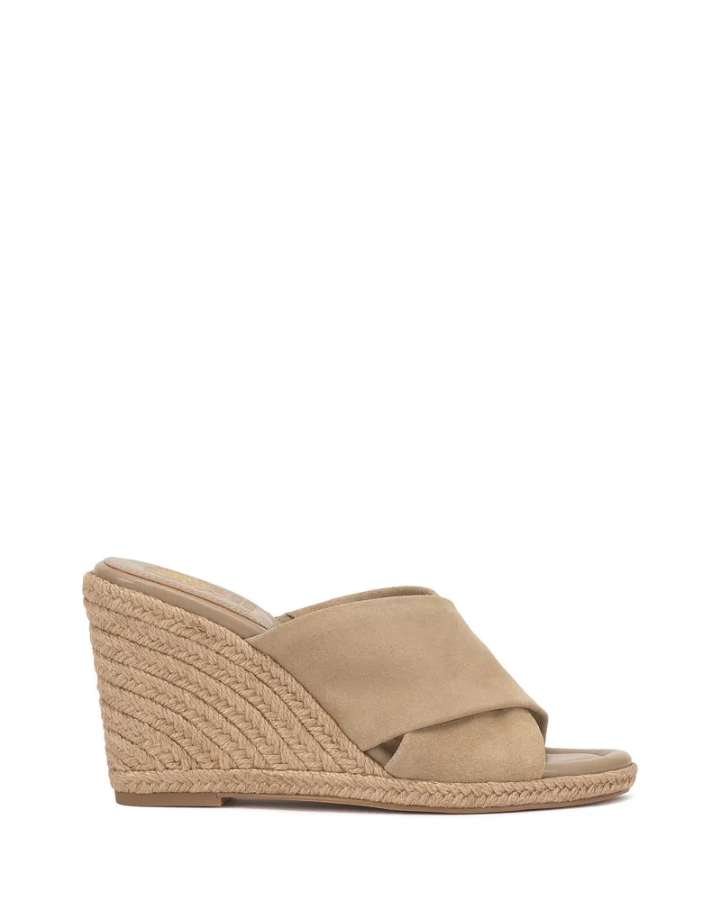 Vince Camuto Fisella Sandalo Zeppa Espadrillas Incrociato