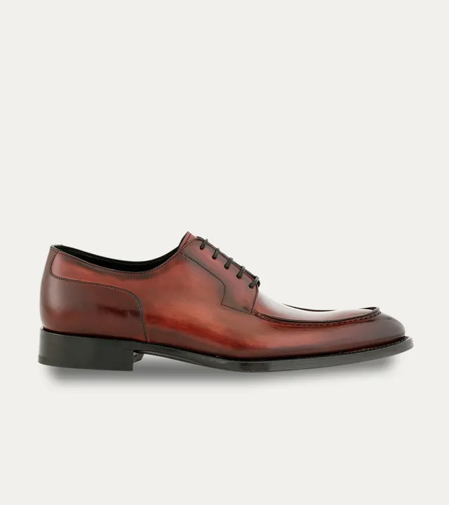 Ace Marks Michael Diablo Signature Scarpe Derby Marroni Pelle