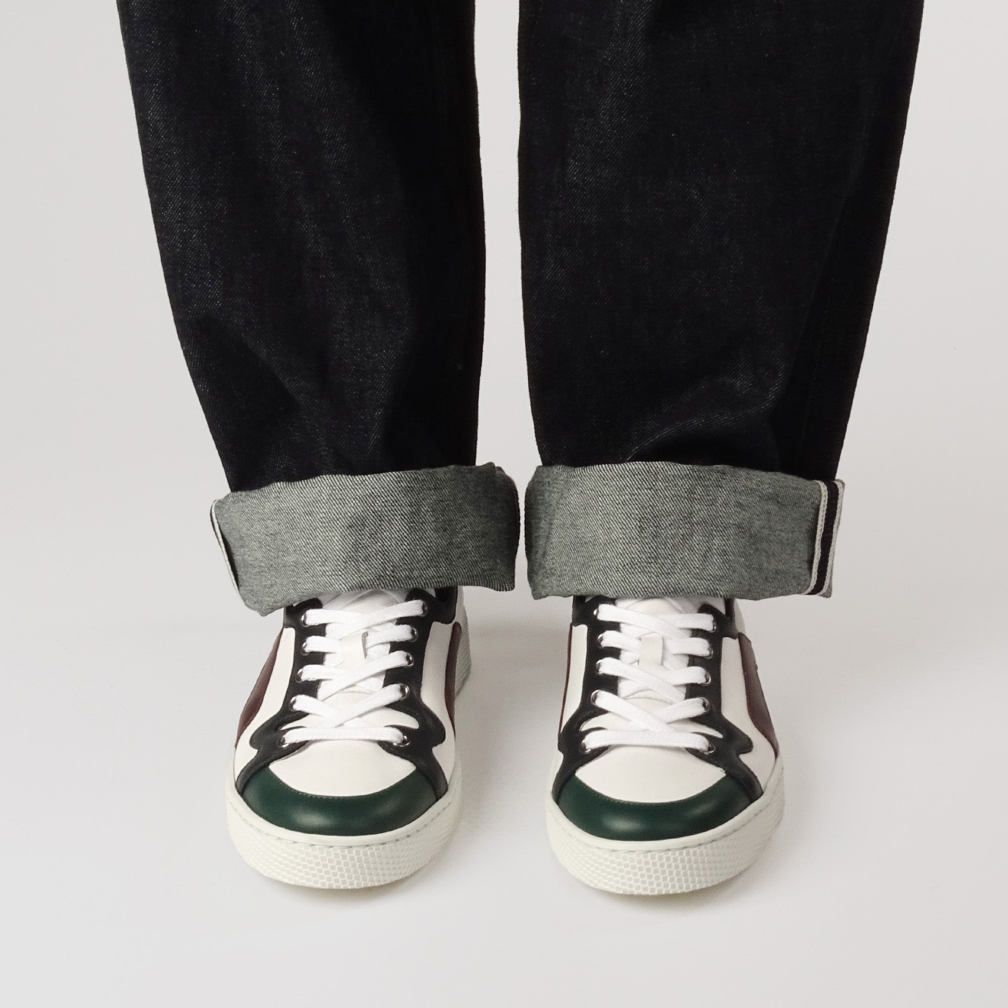 Pierre Hardy Alpha sneakers uomo bianche pelle