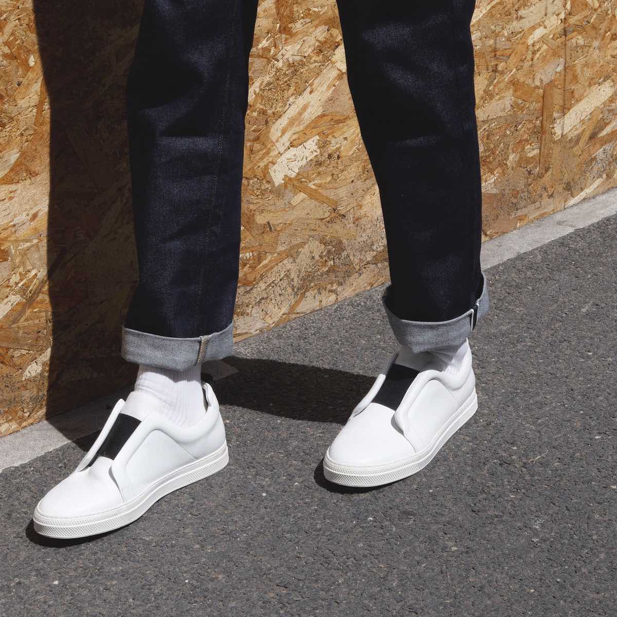 Pierre Hardy Slider Sneakers uomo bianche slip-on