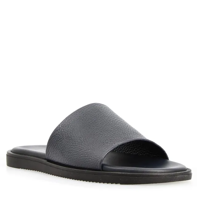Leonardo Shoes Romolo Sandali Uomo Blu in Pelle
