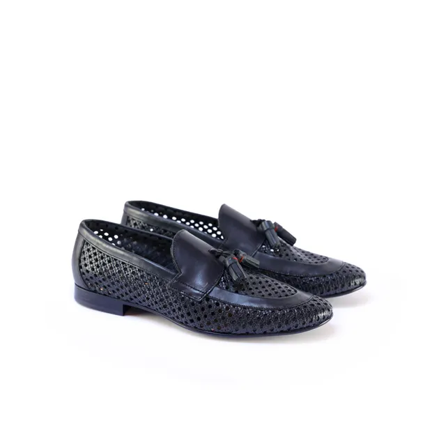 Ton Goût Side H9 mocassini uomo blu crust navy