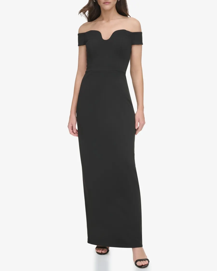 Vince Camuto abito spalle scoperte donna scollatura sagomata