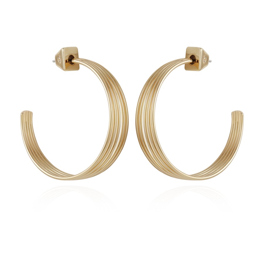 Vince Camuto orecchini donna cerchio aperto color oro