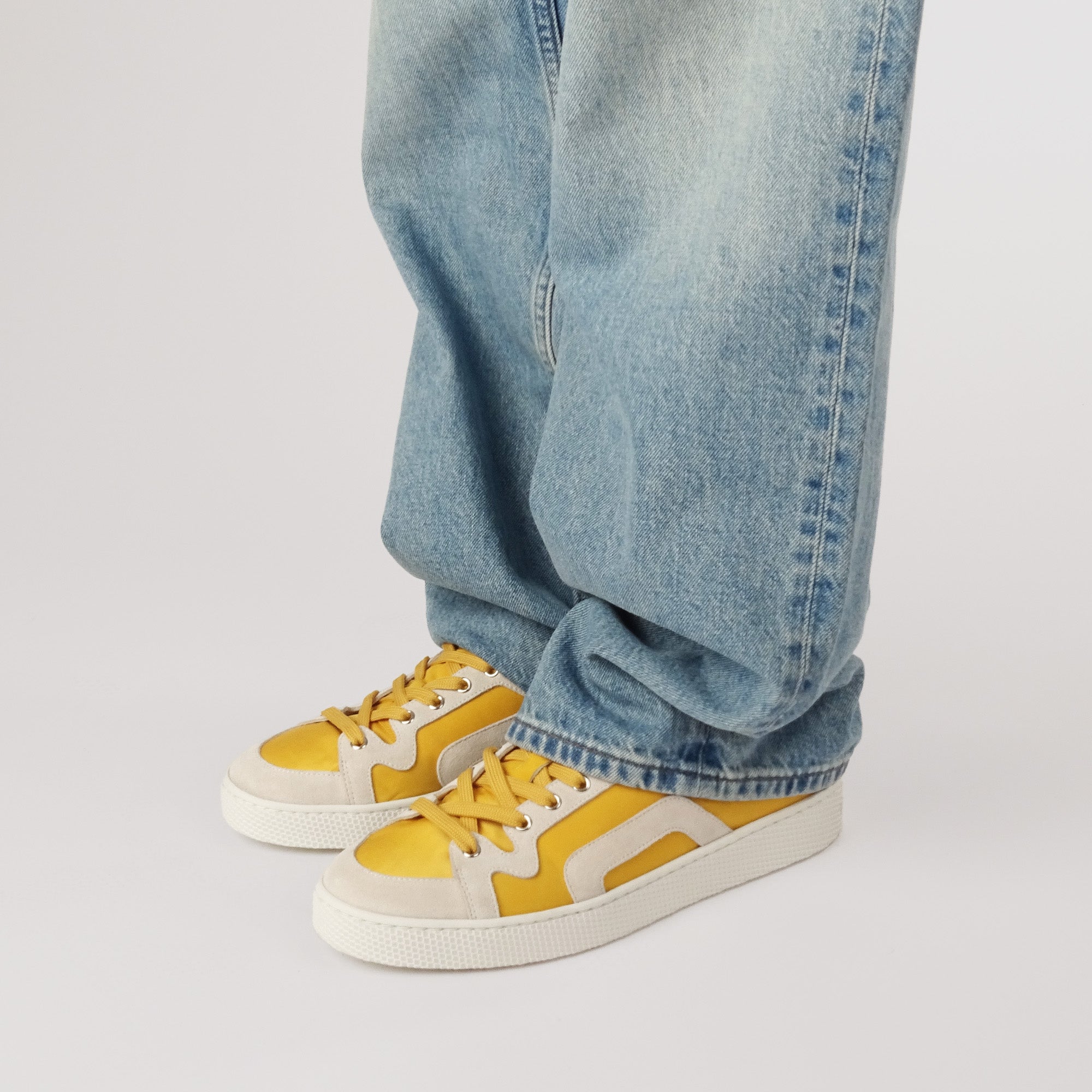 Pierre Hardy Alpha AHX1 Sneakers uomo gialle pelle