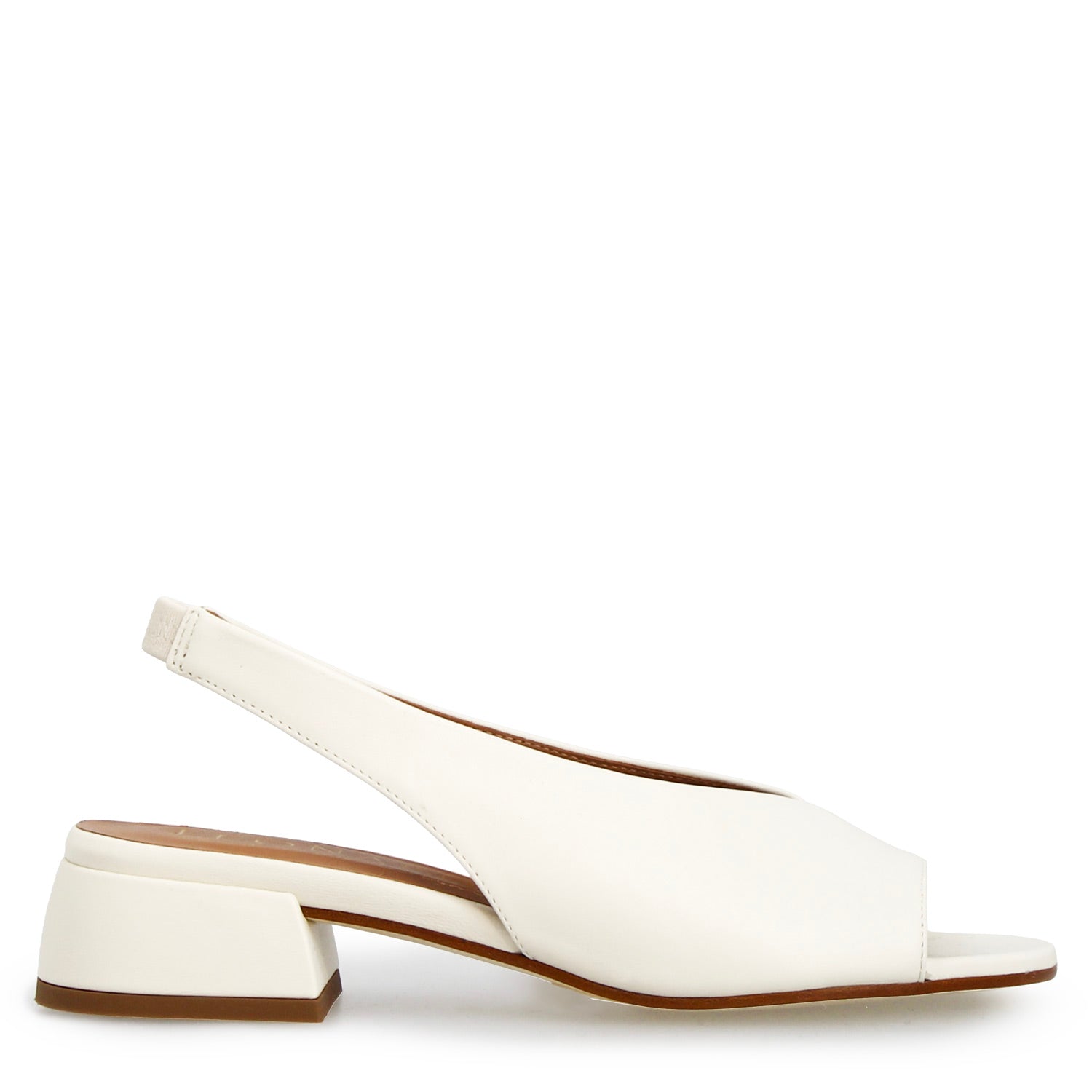Leonardo Shoes Elettra Bianco Sandali Donna Pelle Tacco 5 cm