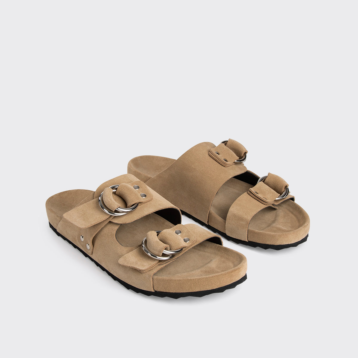 Pierre Hardy Beach Rider mules uomo beige scamosciati
