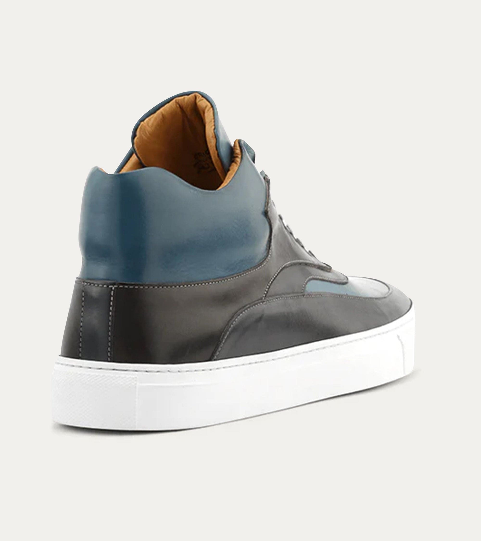 Ace Marks Maximo Sneakers Alte Uomo Blu Pelle