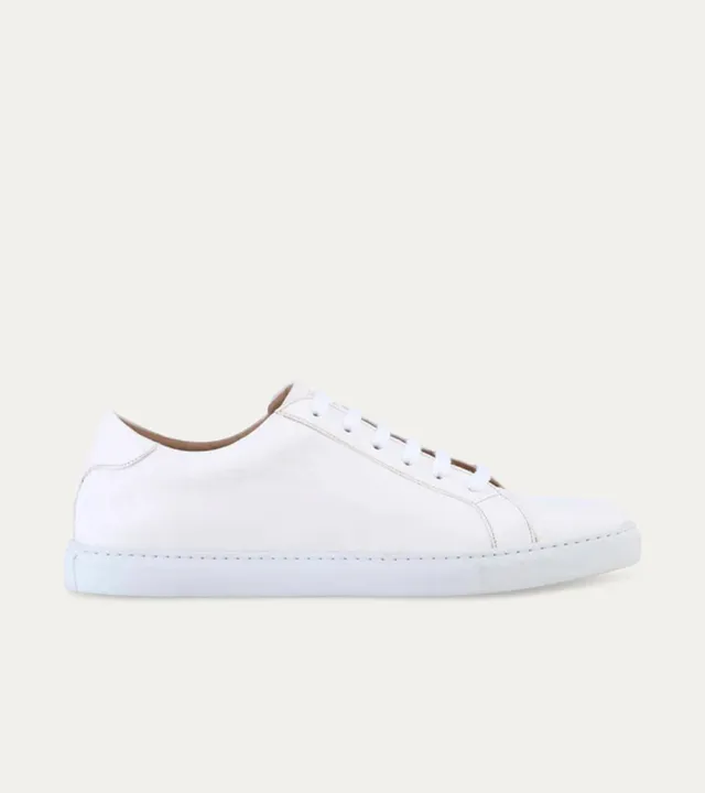 Ace Marks Wayne sneaker uomo pelle bianca Buffalo