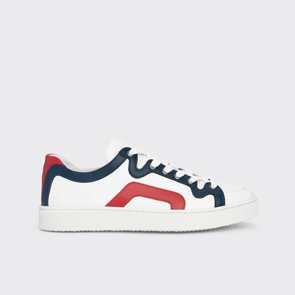 Pierre Hardy Alpha Sneakers Donna Bianche Pelle