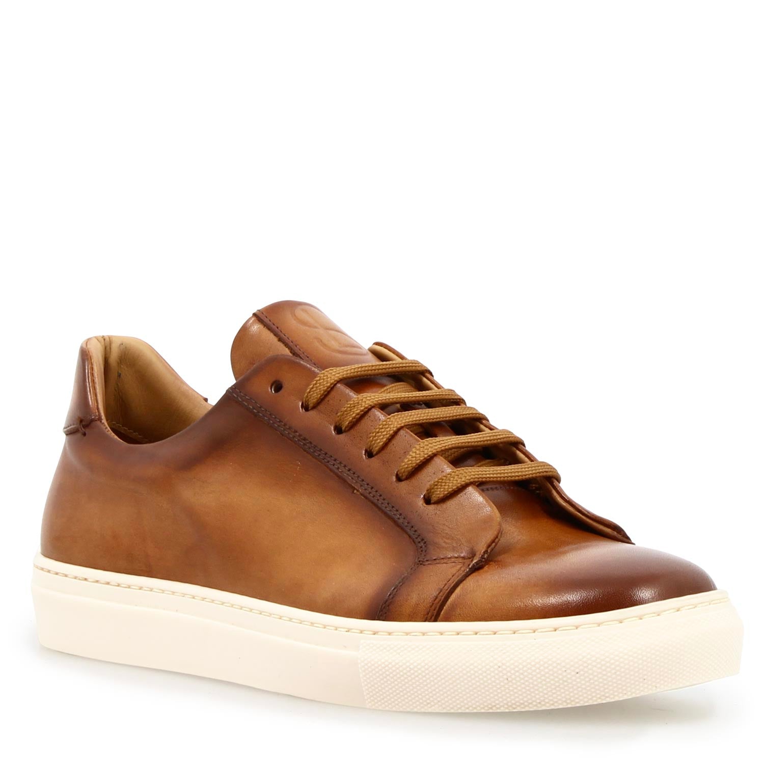 Leonardo Shoes Oreste Sneakers Uomo pelle marrone