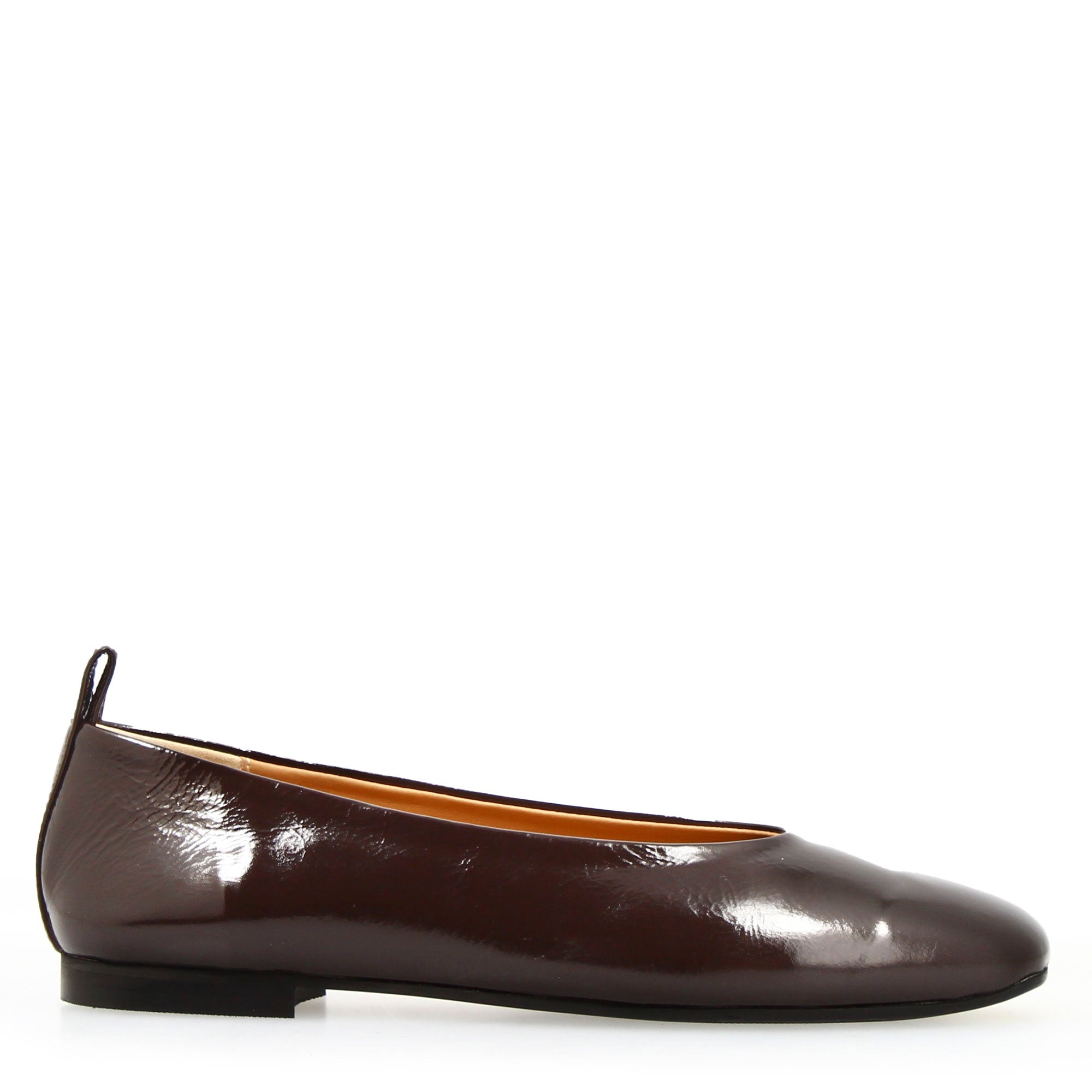 Leonardo Shoes Venere Ballerine Donna Marrone Punta Squadrata