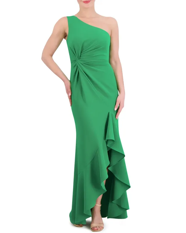 Vince Camuto Abito Monospalla Volant Crepe Elasticizzato