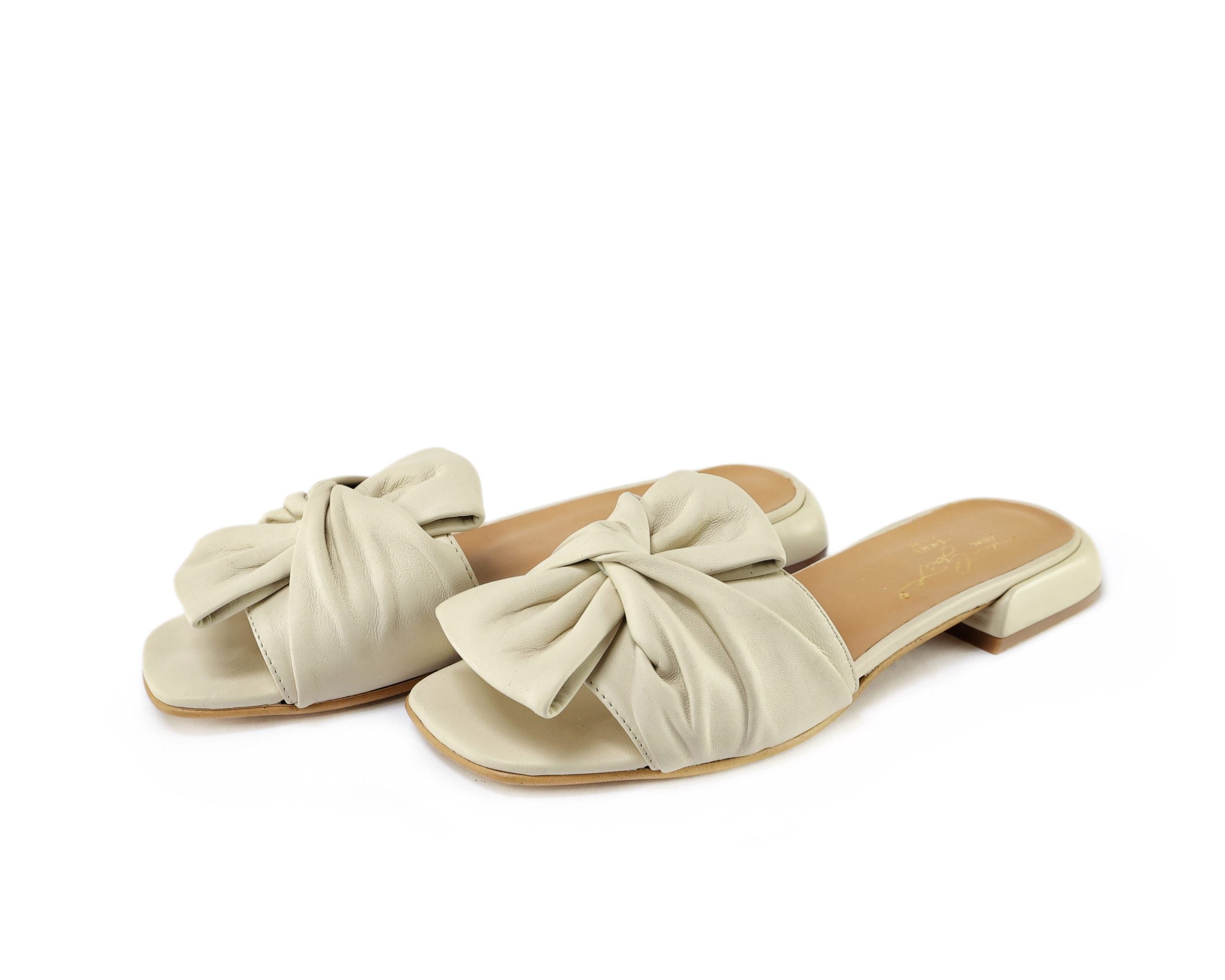 Ton Goût Margherita slipper donna nappa crema 36