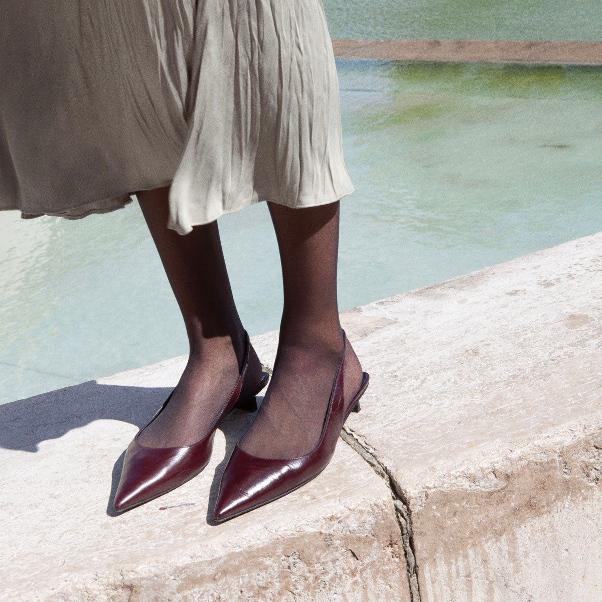 Pierre Hardy Stella slingback bordeaux tacco 25mm