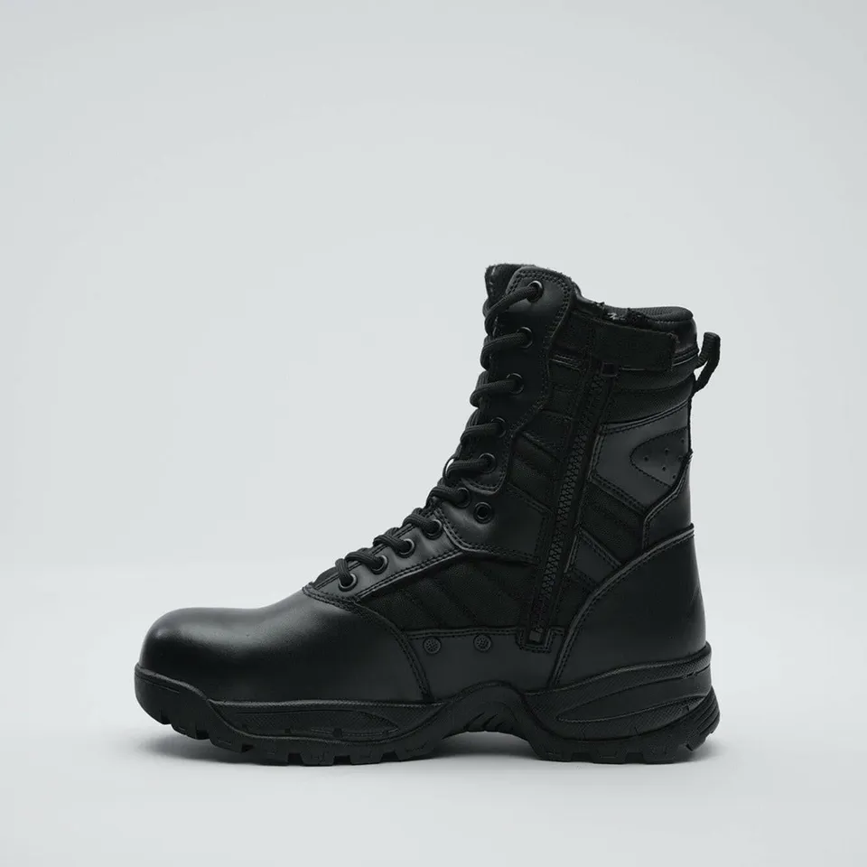 MAK Protector 9 stivale tattico pelle nera puntale