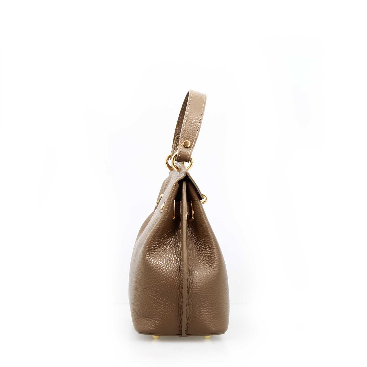 Leonardo Shoes Ninfea borsa donna pelle marrone tracolla