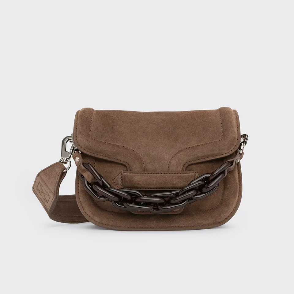 Pierre Hardy Alphaville mini borsa tracolla marrone catena