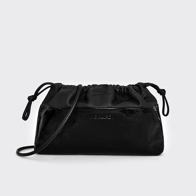 Pierre Hardy Twin pochette pelle nero tracolla TU