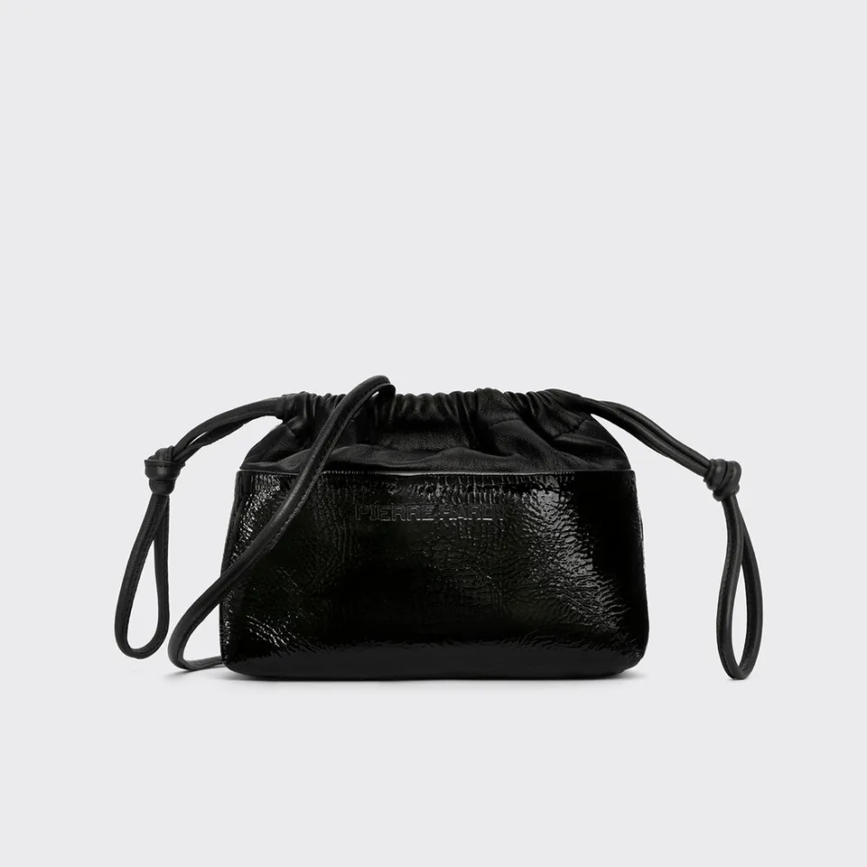 Pierre Hardy Twin AHV1 clutch mini nera pelle tracolla