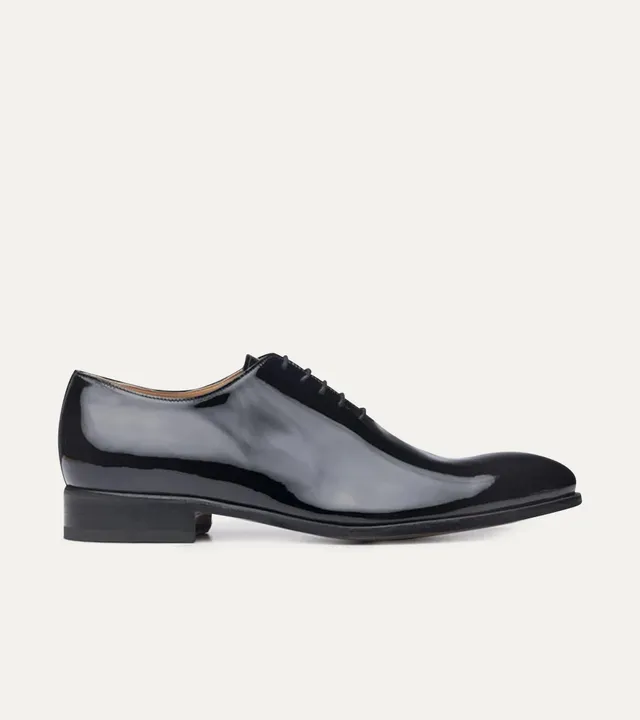 Ace Marks Carlo oxford uomo vernice nero wholecut cerimonia