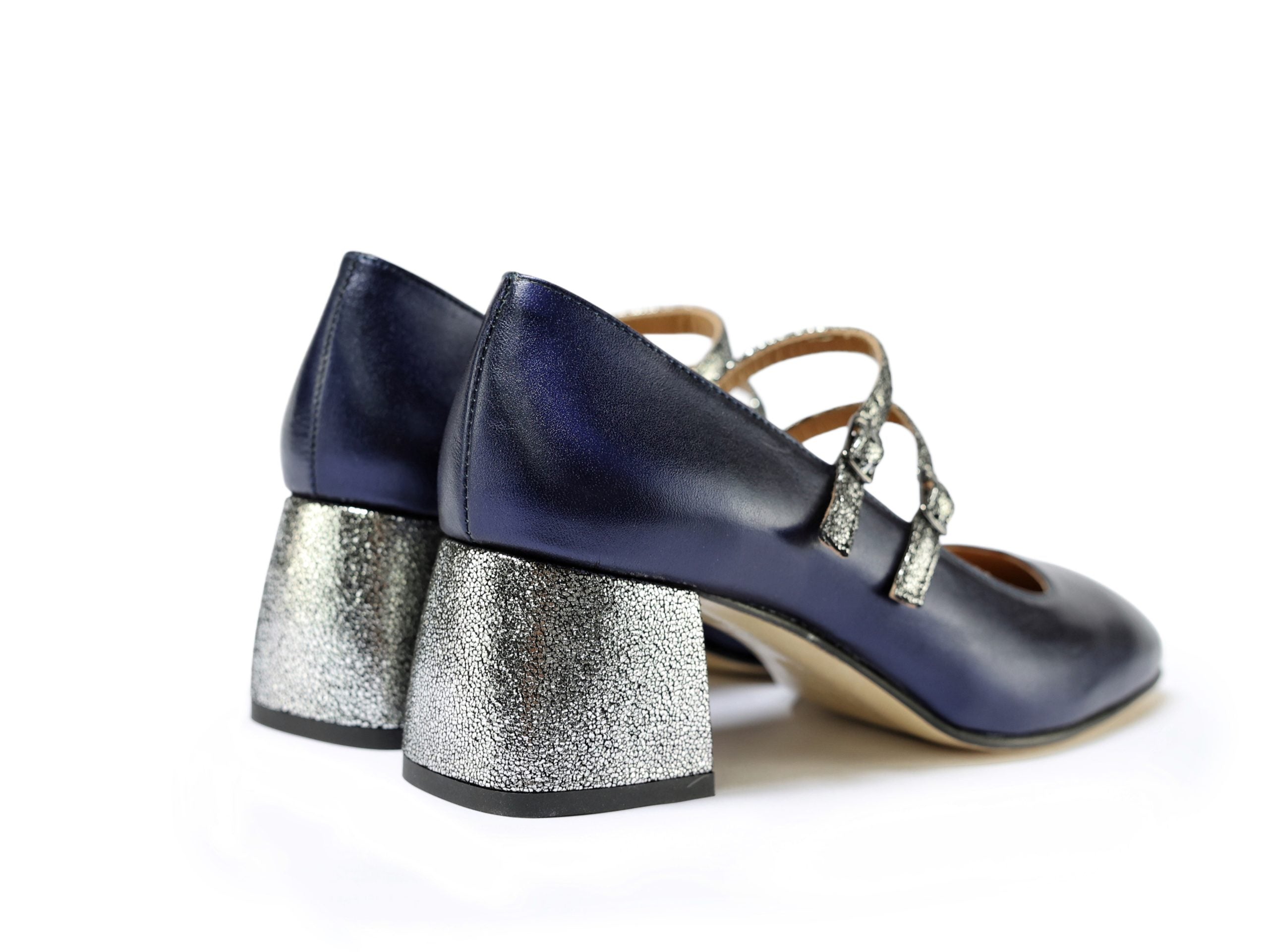 Ton Goût Gita décolleté donna blu tacco 5 cm