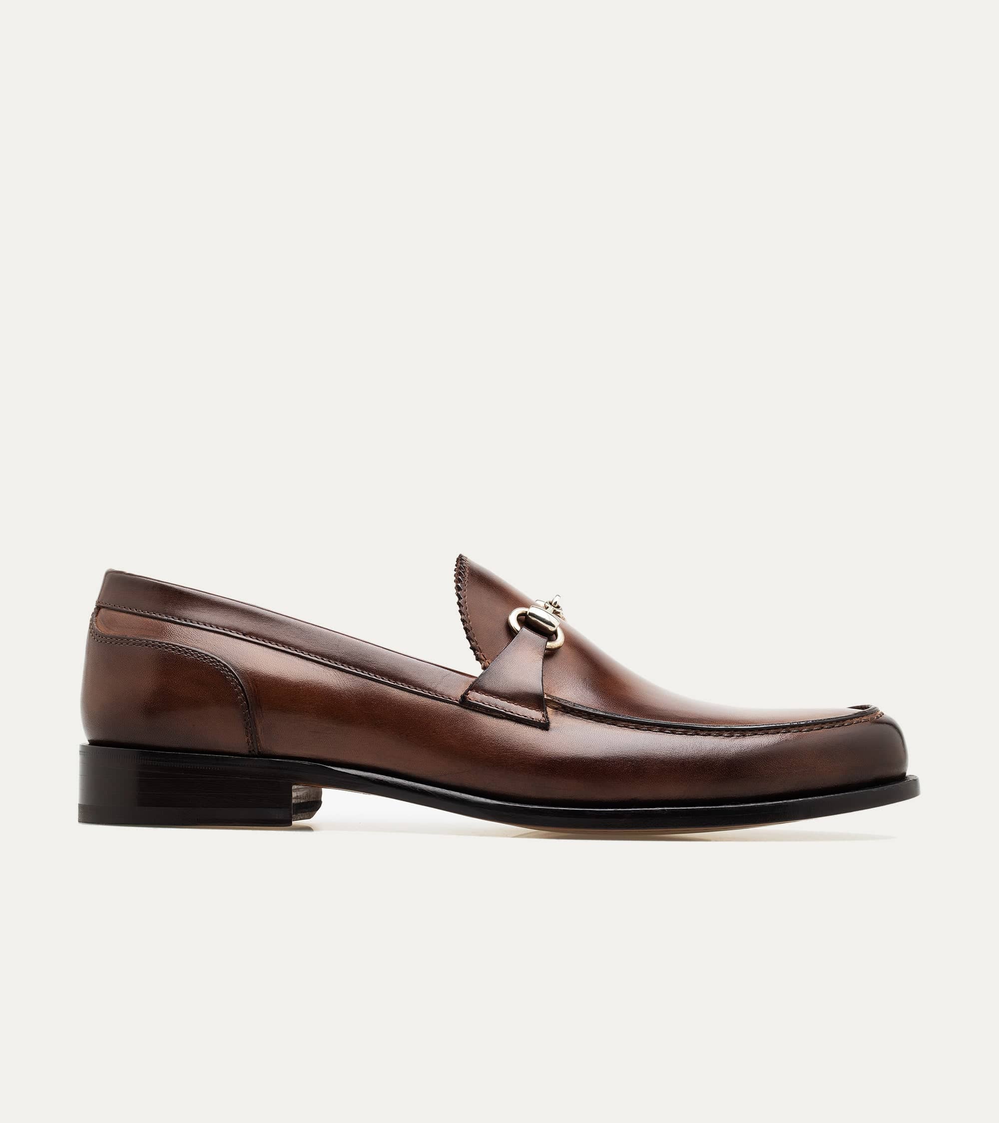 Ace Marks Simon Bit Mocassino Uomo Pelle Marrone Morso