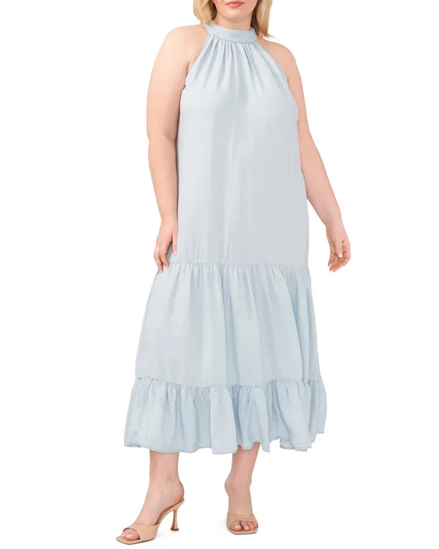 Vince Camuto abito lungo americana balze taglie forti