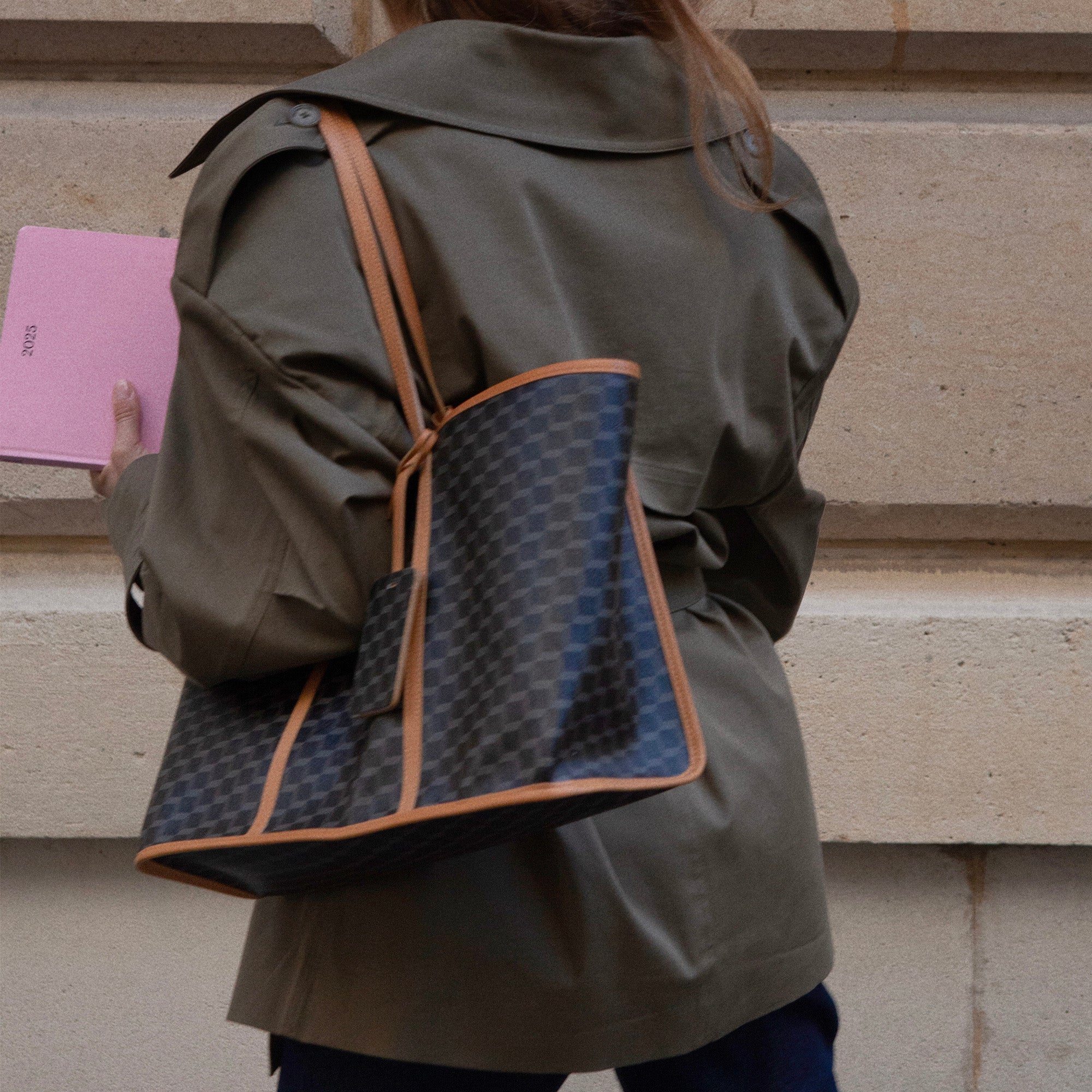 Pierre Hardy Cab Tote shopper pelle nera TU