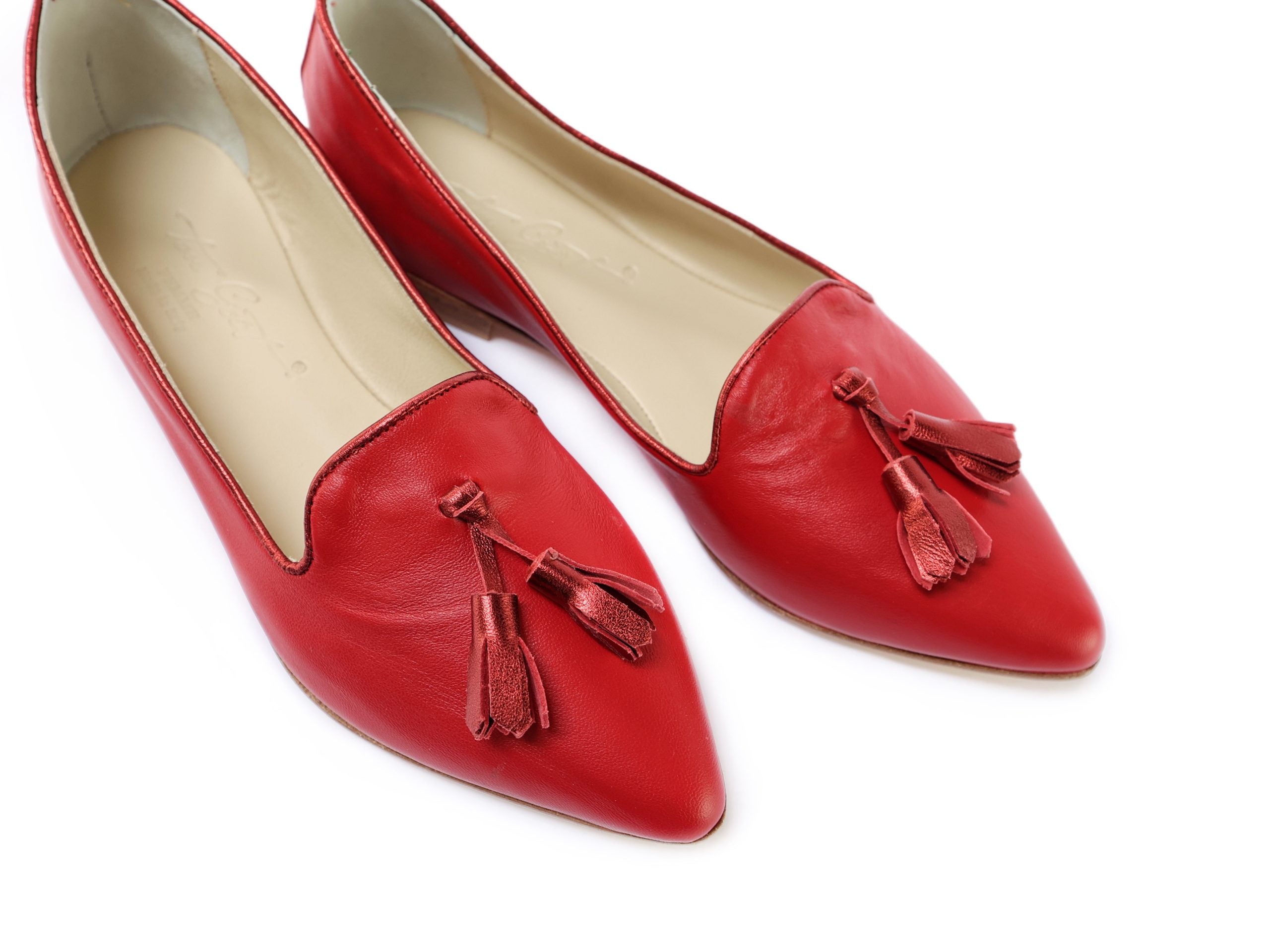 Ton Goût Ballerinas ballerina donna nappa rossa