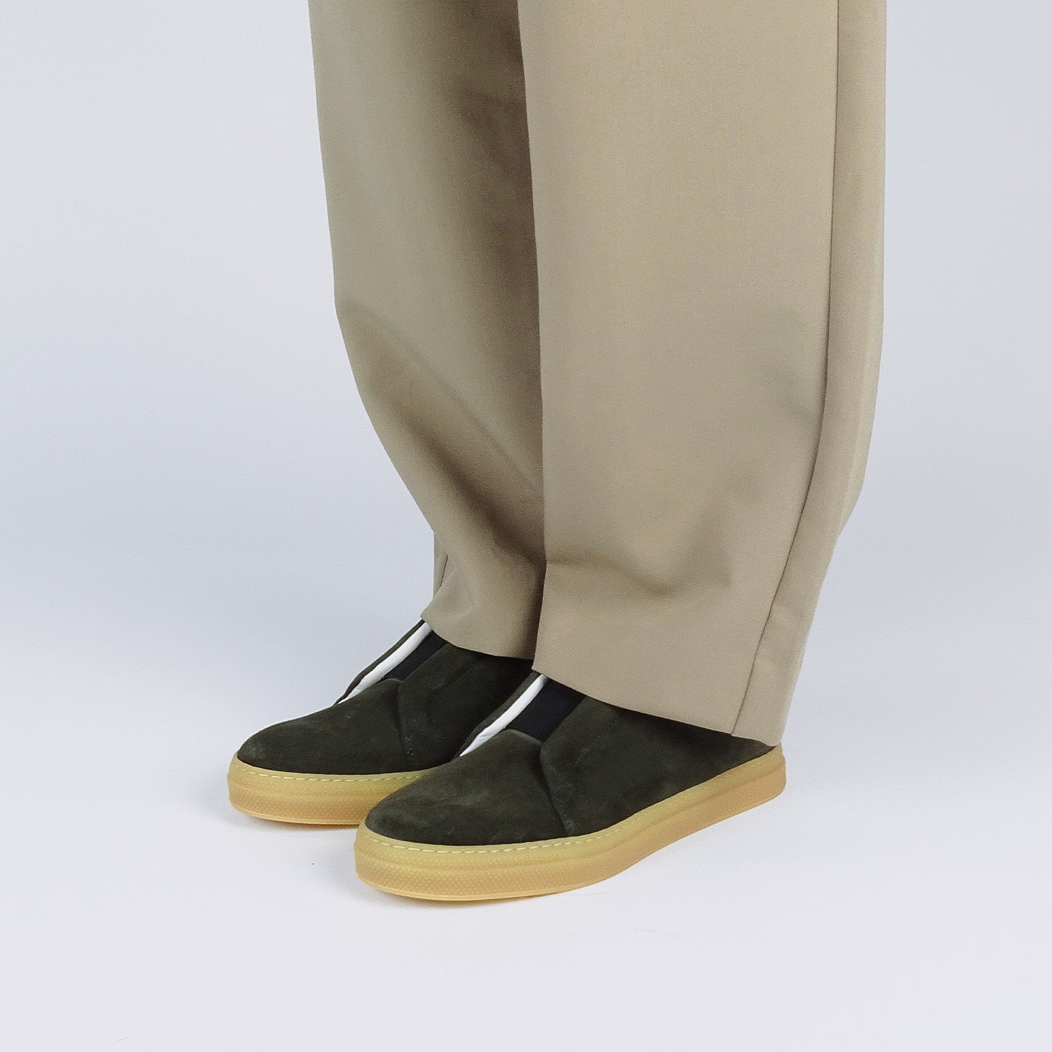 Pierre Hardy Slider JX02Z sneakers uomo kaki 43 pelle