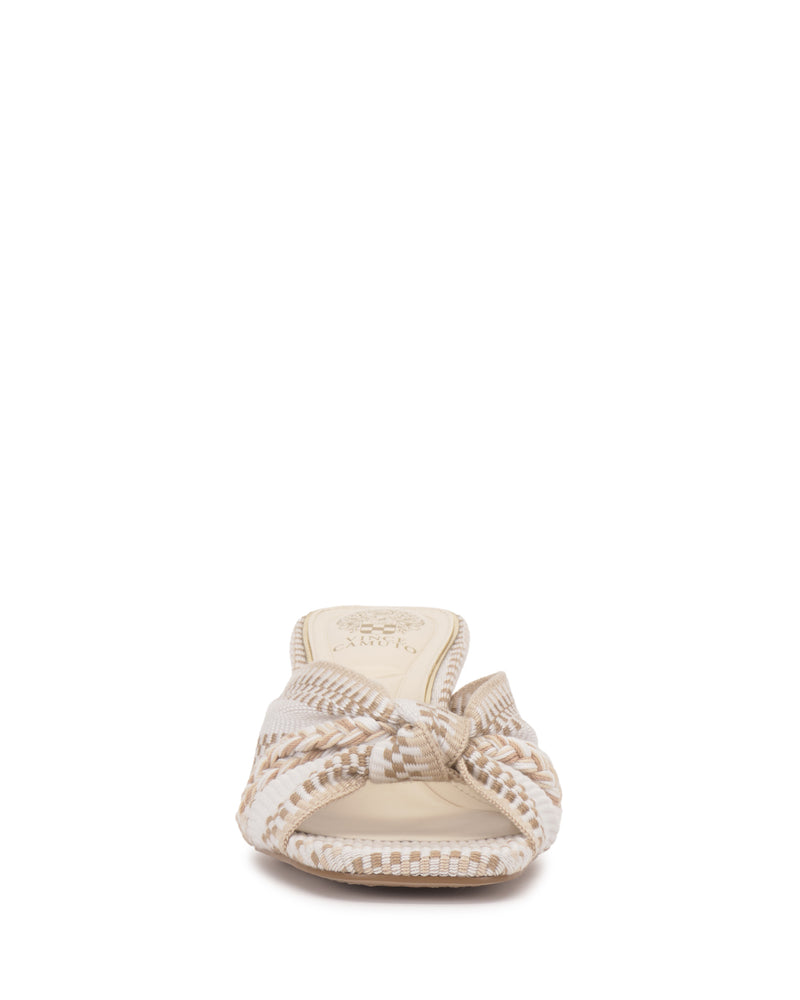 Vince Camuto Atemly Sandalo Annodato Tacco a Blocco Tessuto