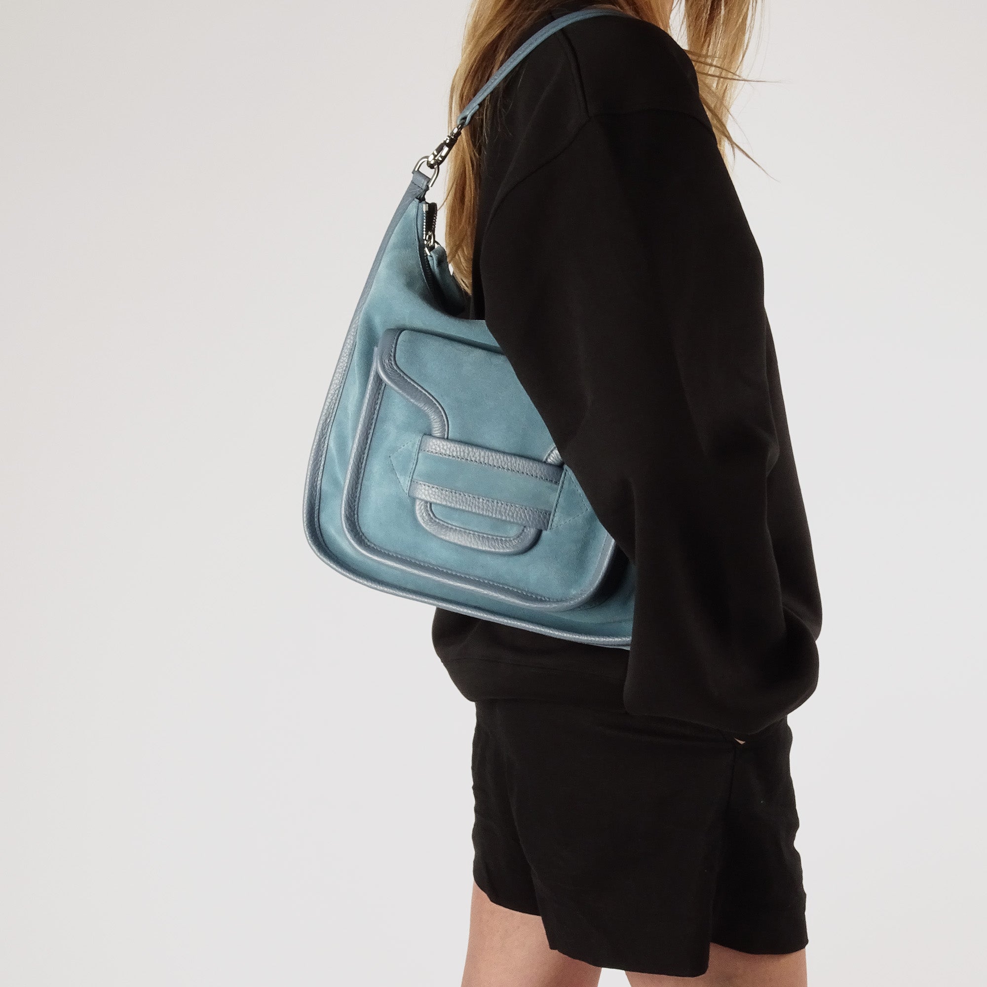 Pierre Hardy Alpha Day AHV8 maxi borsa blu TU spalla