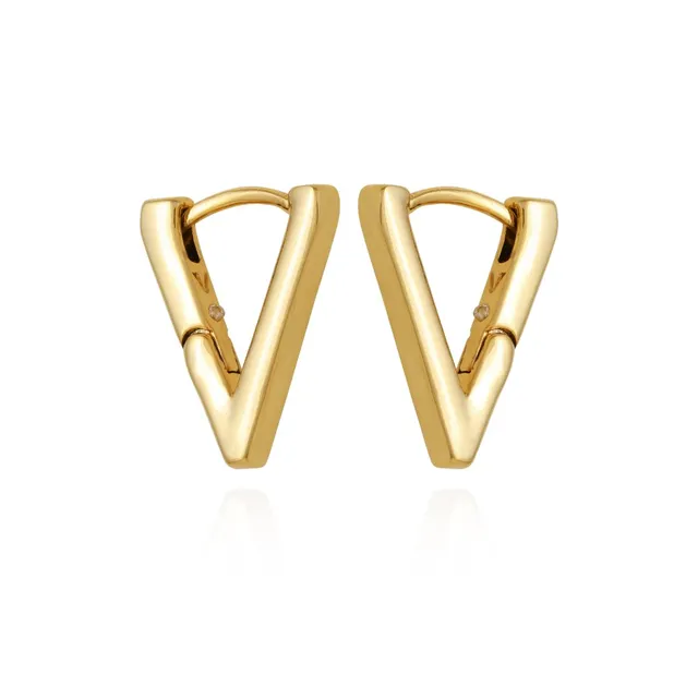 Vince Camuto Huggie V Orecchini a Cerchio Minimal Eleganti