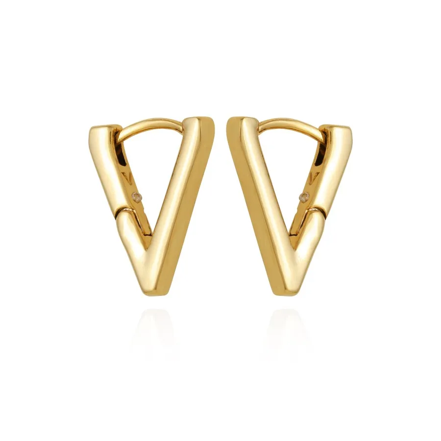 Vince Camuto Huggie V Orecchini a Cerchio Minimal Eleganti