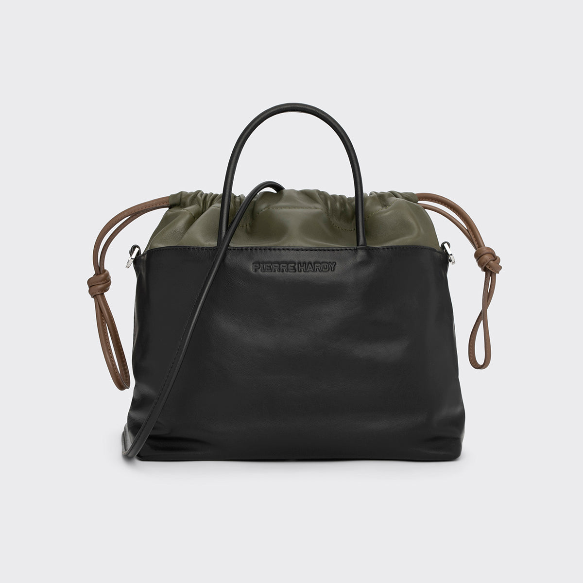 Pierre Hardy Twin AHV4 borsa maxi nera pelle tracolla