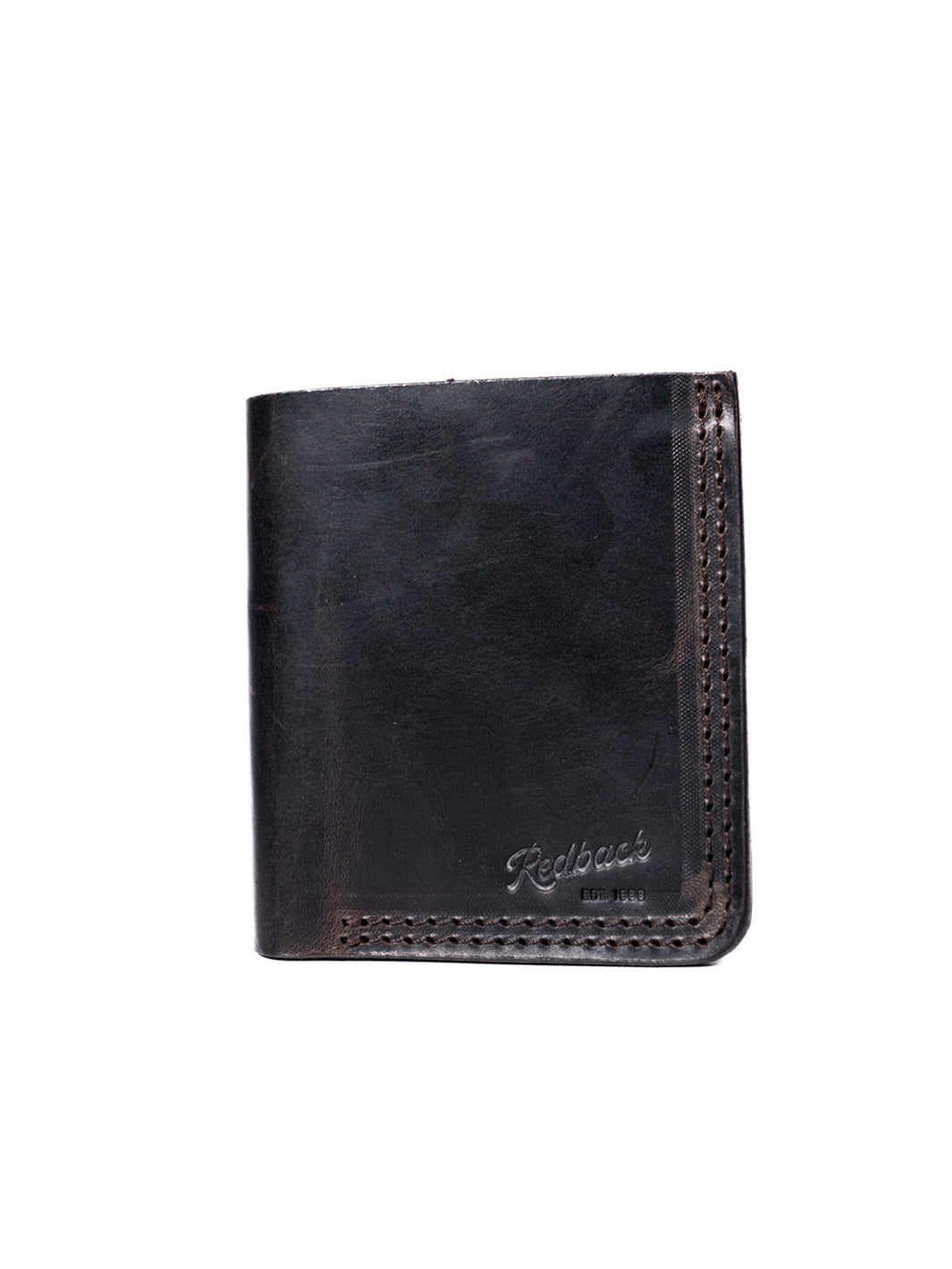 Redback Bifold portafoglio pelle nero uomo slim