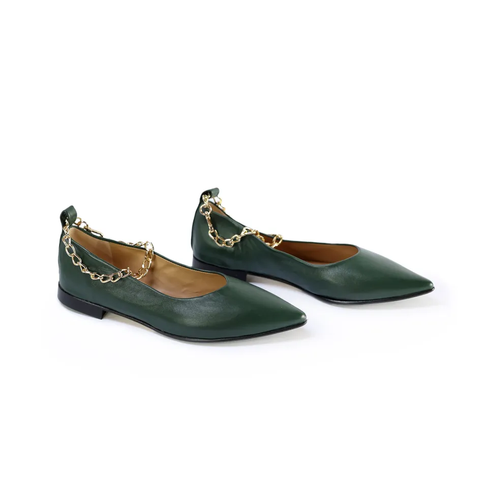 Ton Goût Party ballerine donna pelle nera latex taglia 37