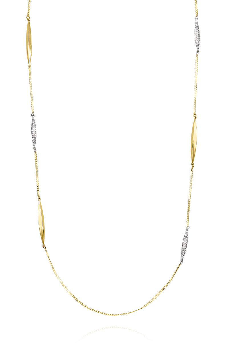 Vince Camuto collana a catena lunga bicolore donna