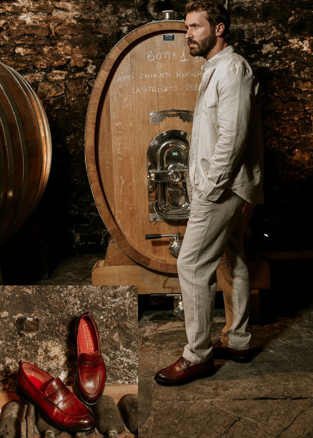 Leonardo Shoes Tevere Mocassino Uomo Pelle Bordeaux