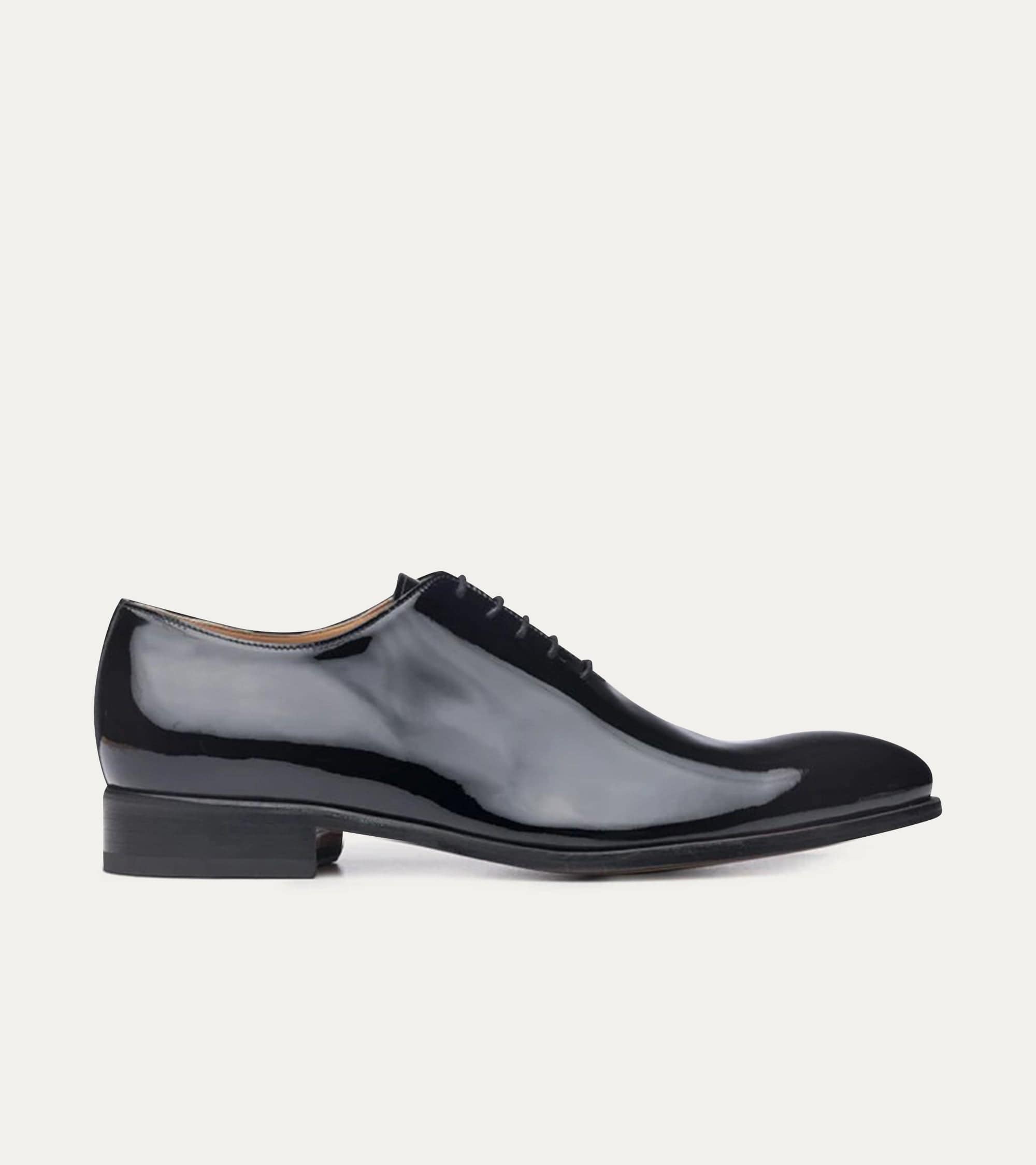 Ace Marks Carlo oxford uomo vernice nero wholecut cerimonia
